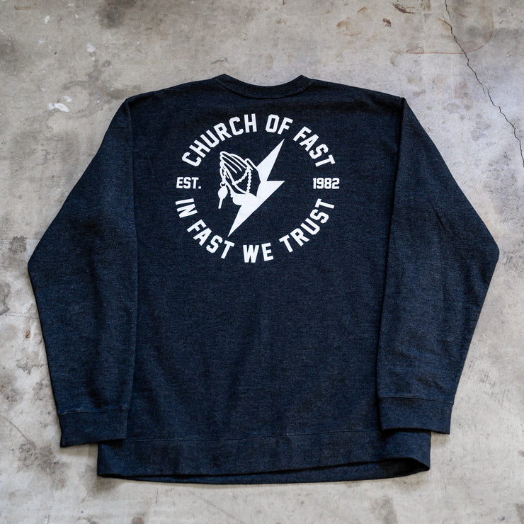 In Fast We Trust Logo Crewneck